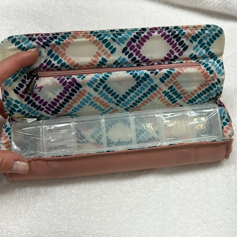 NWT Lug Choo Choo pill organizer and n Blush Pink